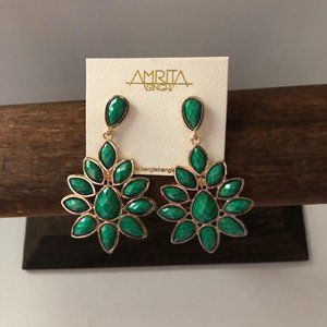AMRITA SINGH TURQUOISE DUNE EARRINGS, NWT